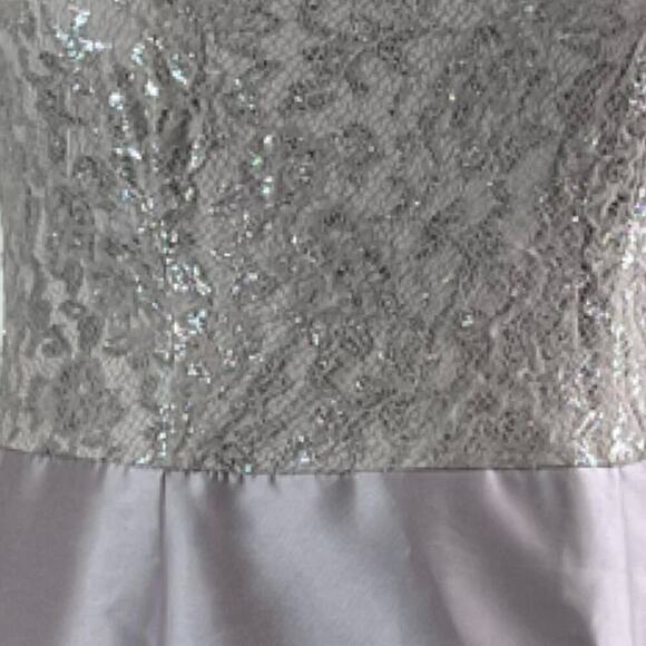 Ignite Evenings Ballgown Sequin Lace Satin Sleeveless Floor Length Women Size 16 - Picture 9 of 13